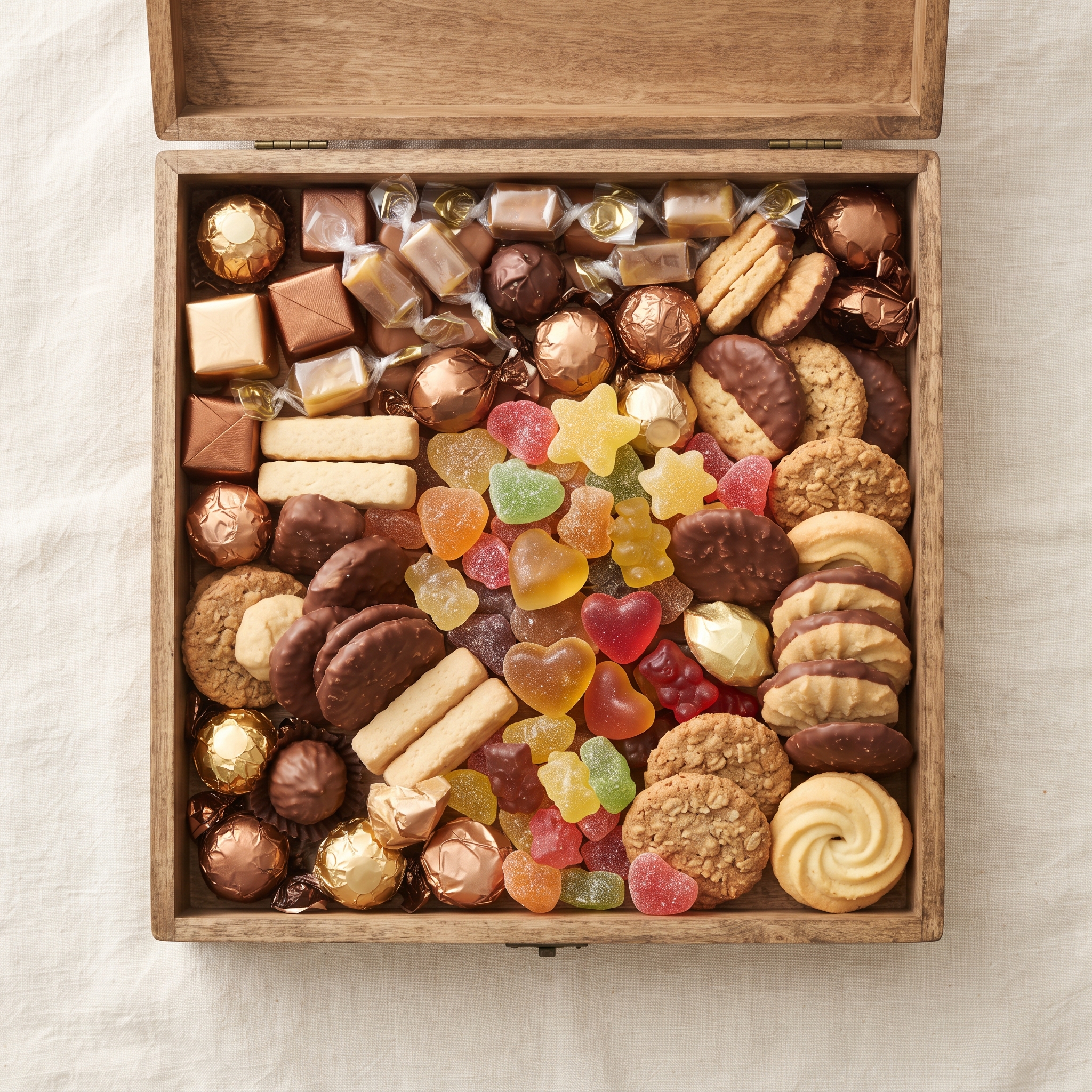 The Sweet Tooth Box — For dedicated sweet lovers — chocolate, toffee and soft candy only.